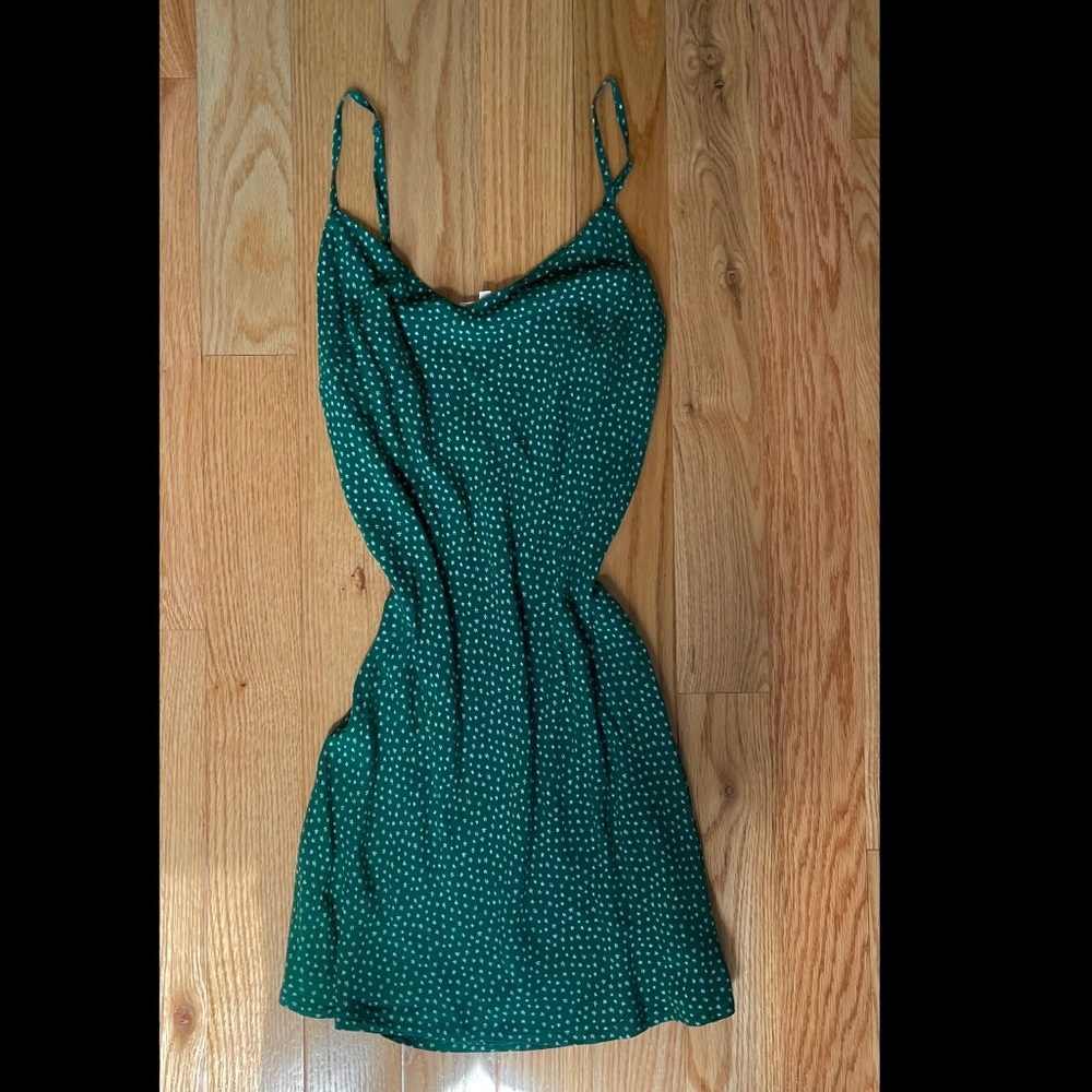 Pacsun Lottie Moss Green Slip Dress